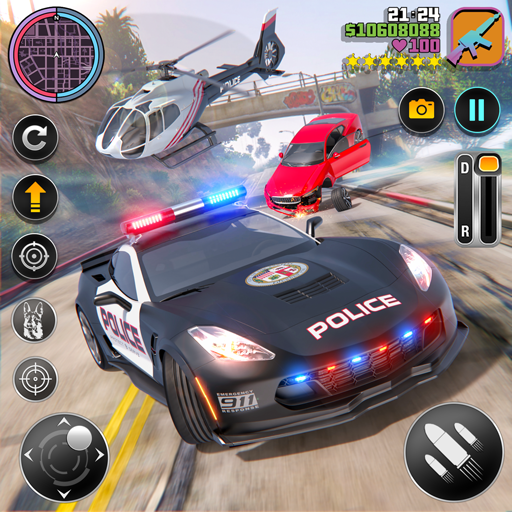 US Cop Car Chase Game 3D icon