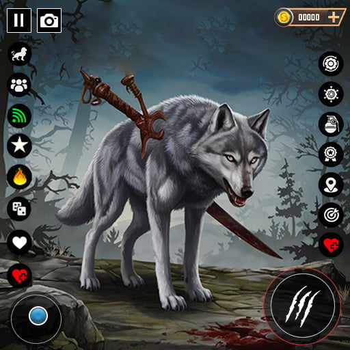 Wild Wolf Simulator Games icon